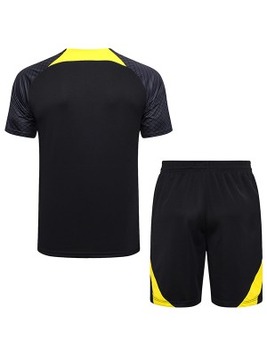 Jordan paris saint germain training jersey men's psg uniform soccer sportswear black football tops sports shirt 2023-2024